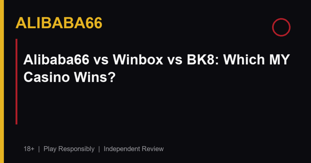 Alibaba66 vs Winbox vs BK8: Which MY Casino Wins?